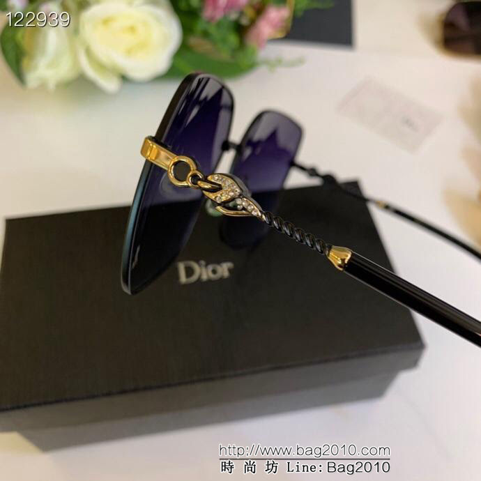 DIOR-迪奧 新款墨鏡 方形金屬太陽鏡 精緻優雅 鑲鑽設計  lly1299